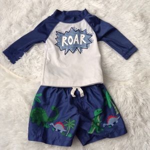 Swim suit outfit shirt shorts boys